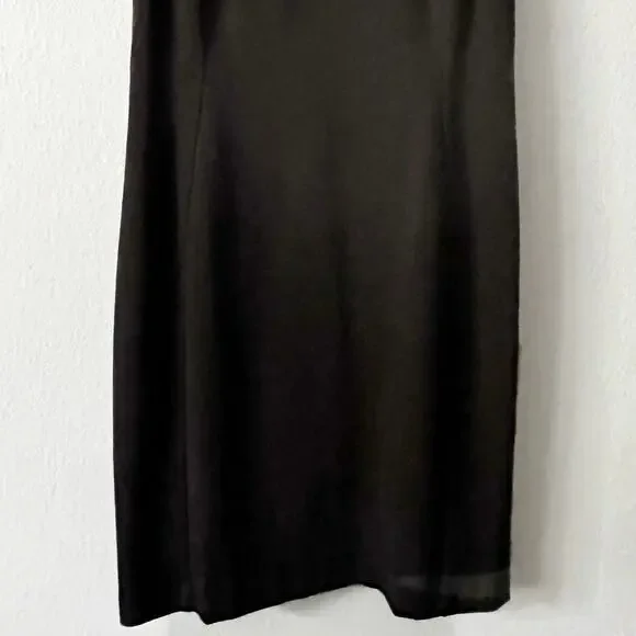 Ann Taylor Faux Leather Ponte Knit Sleeveless Sheath Dress women's size 10 NEW Ann Taylor Faux Leather Ponte Knit Sleeveless Sheath Dress women's size 10 NEW